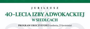 40 lecie izby